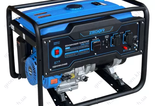 Фото 1- Бензиновый генератор Zegor DNB-5555 PRO