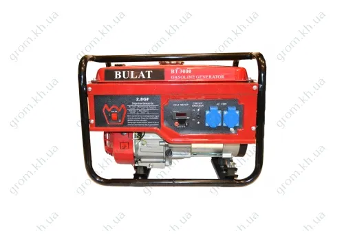Фото 1- Бензиновый генератор Bulat BT3000