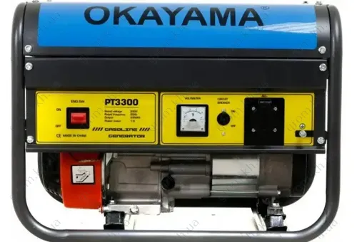 Фото 1- Генератор бензиновий Okayama PT-3300 3.5 кВт, 100% Мідна обмотка