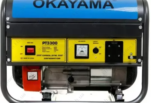 Фото 1- Генератор бензиновый Okayama PT-3300 3.5 кВт, 100% Медная обмотка
