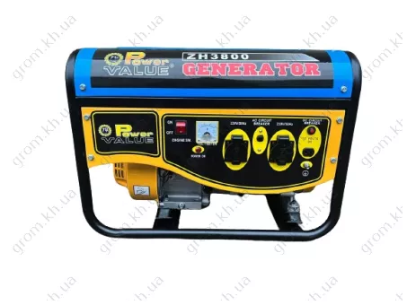 Фото 1- Генератор бензиновый Сич РТ-3800 3.8 кВт, 100% Медная обмотка