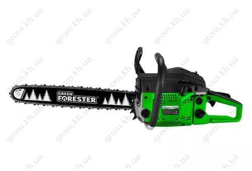 Фото 1- Бензопила Green Forester GFS-5200HD (2 шины, 2 цепи)
