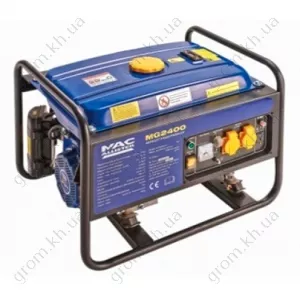 Фото 1- Бензиновый генератор MacAllister MG 2400 (2,0-2,4 кВт)