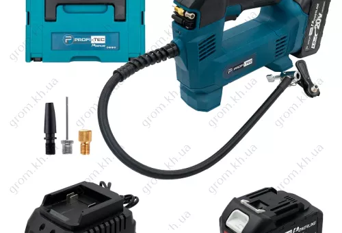 Фото 1- Аккумуляторный насос PROFI-TEC PAP2012BL POWERLine (2 х 4.0 Ач, зарядное устройство)