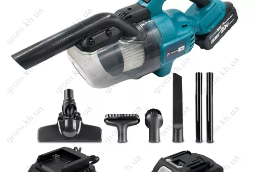 Фото 1- Аккумуляторный пылесос PROFI-TEC PHV200BL POWERLine (2 х 5.0 Ач, зарядное устройство)