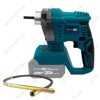 Фото 1- Акумуляторний вібратор для бетону PROFI-TEC DVR1500BL POWERLine (без акумулятора та зарядного пристрою)