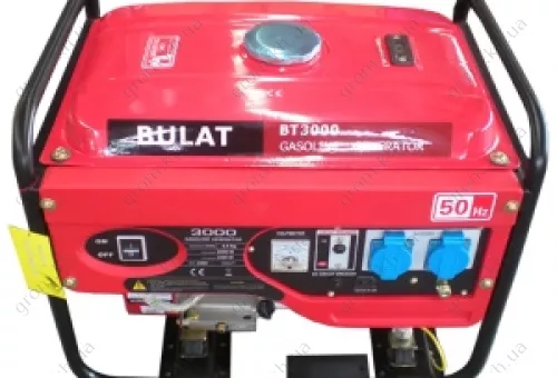 Фото 1- Бензиновий генератор Булат BT3000CL