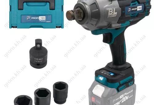 Фото 1- Аккумуляторный гайковерт PROFI-TEC PTW2100BL POWERLine (без аккумулятора и зарядного устройства)