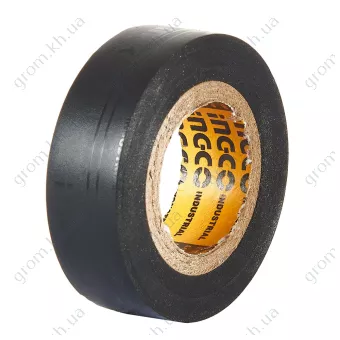 Фото 1- Изолента ПВХ 18 мм х 9,15 м черная INGCO