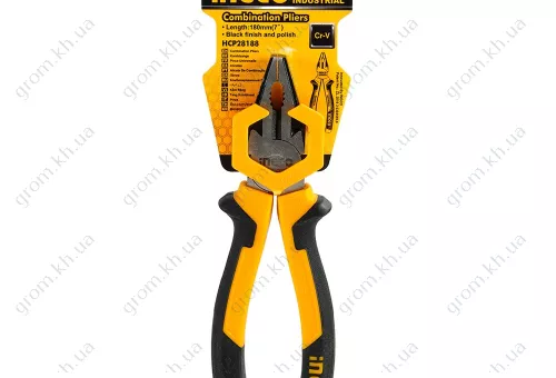 Фото 1- Плоскогубці комбіновані Master 180 мм INGCO INDUSTRIAL