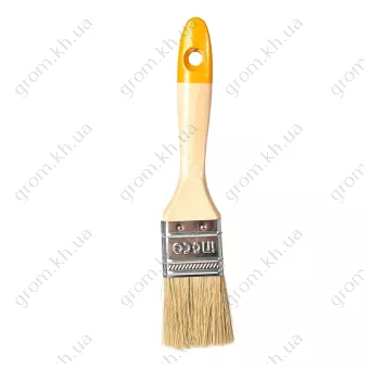 Фото 1- Кисть флейцевая деревянная ручка 1,5″ INGCO