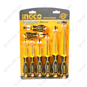 Фото 1- Набор отверток 8 шт INGCO INDUSTRIAL