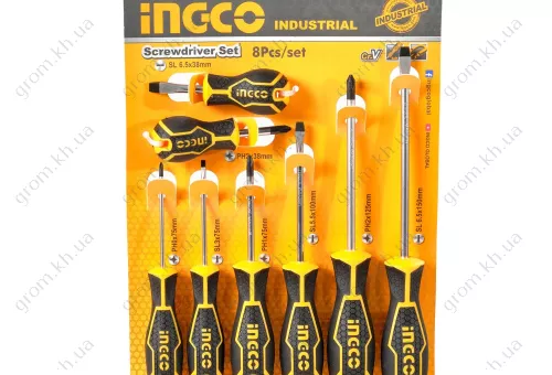 Фото 1- Набор отверток 8 шт INGCO INDUSTRIAL