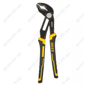 Фото 1- Клещи переставные быстрозажимные 250 мм захват 45 мм INGCO INDUSTRIAL