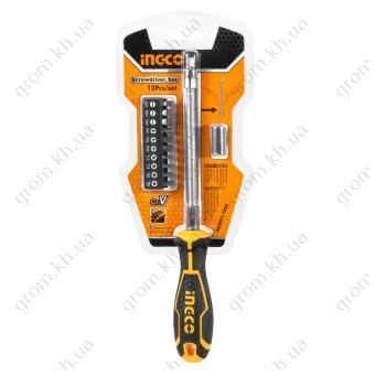 Фото 1- Отвертка с гибким стержнем 10 бит INGCO
