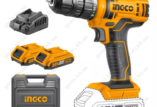 Фото 1- Акумуляторний шуруповерт INGCO P20S CDLI20028
