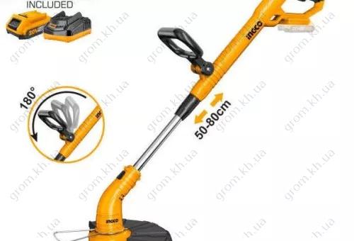 Фото 1- Триммер аккумуляторный INGCO P20S CGTLI20301