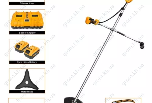 Фото 1- Триммер аккумуляторный INGCO P20S CSTLI202522