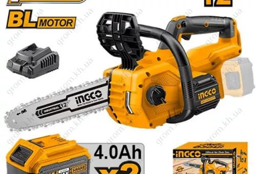Фото 1- Пила цепная аккумуляторная INGCO P20S CGSLI201286