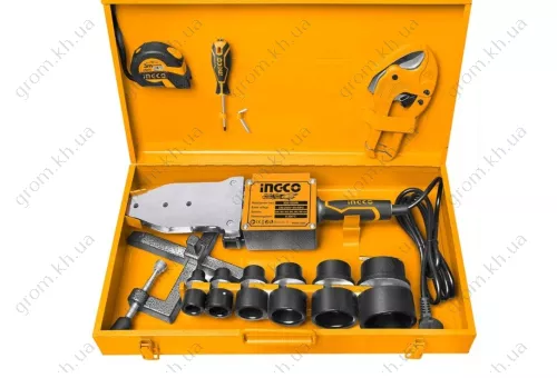 Фото 1- Паяльник пластиковий мережевий труб 1500wT INGCO PTWT215002