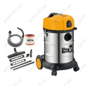 Фото 1- Пылесос сетевой 30L 1400wT INGCO VC14301