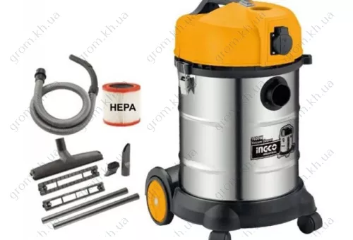 Фото 1- Пылесос сетевой 30L 1400wT INGCO VC14301