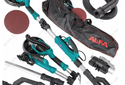 Фото 1- Шліфувальна машина для стін та стель AL-FA ALDWS17