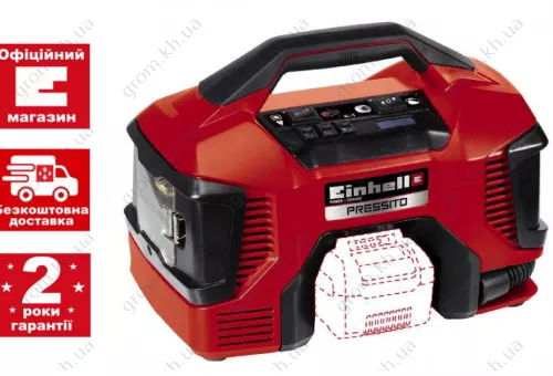 Фото 1- Компрессор гибридный Einhell PRESSITO - Solo