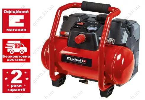 Фото 1- Компрессор аккумуляторный Einhell TE-AC 36/6/8 Li OF Set