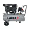 Фото 2 - Компресор чотирициліндровий безмасляний SIGMA 1.1кВт 1400об/хв 160л/хв 8бар 58дБ 24л