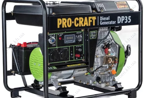 Фото 1- Генератор дизельний PROCRAFT DP35 UNIVERSAL