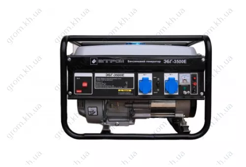 Фото 1- Бензиновый генератор Элпром ЭБГ-3500Е (медная обмотка)