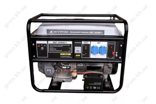 Фото 1- Бензиновий генератор Елпром ЕБГ-5500Е/1 (мідна обмотка)