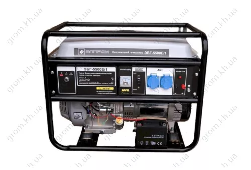 Фото 1- Бензиновий генератор Елпром ЕБГ-5500Е/1 (мідна обмотка)