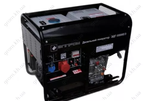 Фото 1- Генератор дизельный Элпром ЭДГ-5500Е/3 (медная обмотка)