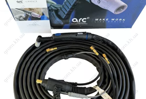 Фото 1- Сварочная TIG-горелка ARC T1W-8M от PARKER с водяным охлаждением