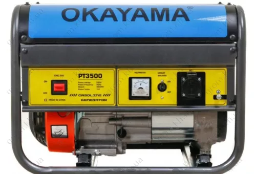 Фото 1- Генератор бензиновый Okayama PT-3500 3 кВт 100% Медная обмотка