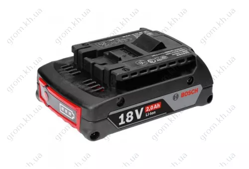 Фото 1- Аккумулятор Bosch (18 В; 2.0 Ач; Li-Ion)