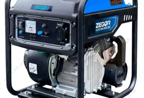 Фото 1- Генератор бензиновый инверторный ZEGOR DIN-OPEN 3500