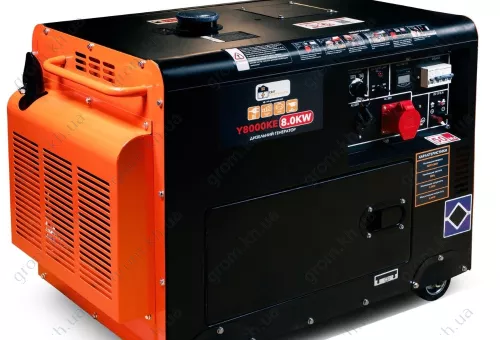 Фото 1- Генератор дизельний Y8000KE 8.0KW 220V+380V
