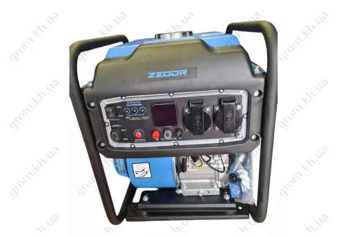 Фото 1- Бензиновый генератор инверторного типа ZEGOR DIN-OPEN 4500