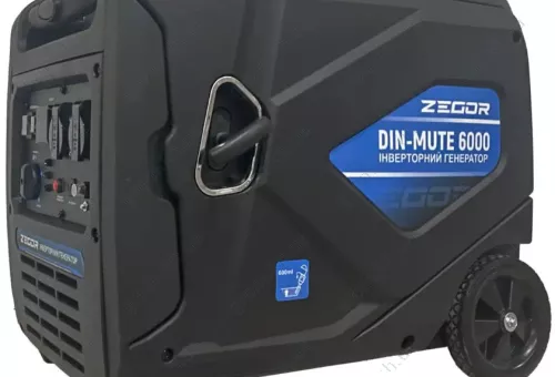 Фото 1- Бензиновий інверторний генератор ZEGOR DIN-MUTE6000