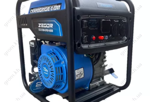 Фото 1- Інверторний генератор ZEGOR DIN-OPEN 4500D (Газ+бензин)