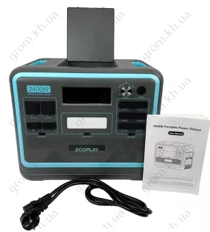 Фото 1- Зарядная станция Ecoplay SYD-N052 2400w/2048wh LifePo4 Power Bank Type-C/USB/DC/AC black
