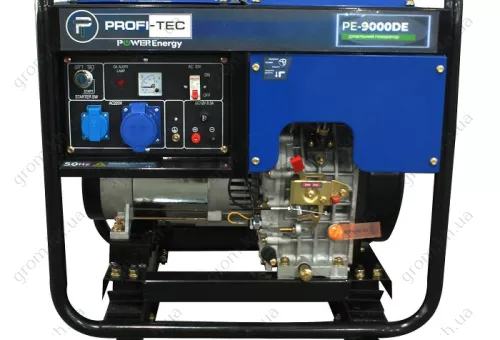 Фото 1- Генератор дизельний PROFI-TEC PE-7500DE (7.5 кВт, електростартер)