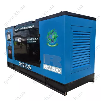 Фото 1- Генератор дизельний PROFI-TEC RDSG312-3 Power MAX (312кВА/250кВт, двигун RICARDO, Great Britain)