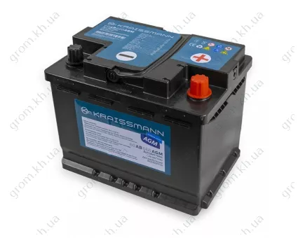 Фото 1- Автомобильный аккумулятор KRAISSMANN 60 AB 660 AGM