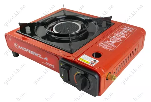 Фото 1- Портативна газова плита VORSKLA ПМЗ 160С (зі спіральною конфоркою)