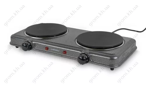 Фото 1- Портативна електрична плита VORSKLA ПМЗ 5704 (подвійна, коло)