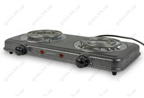 Фото 1- Портативна електрична плита VORSKLA ПМЗ 5703 (подвійна, спіраль)